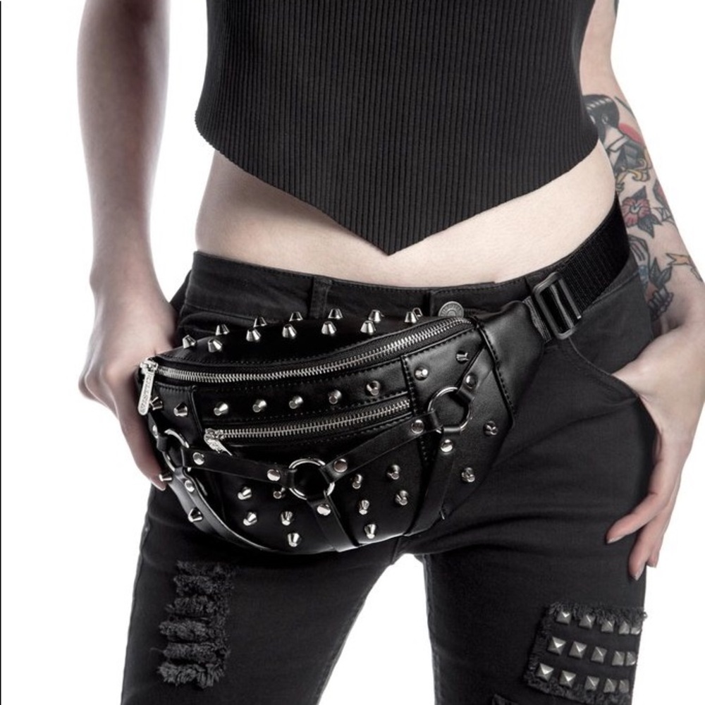 Killstar Waist Bag (Studded Fanny Pack)